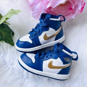 Baby Jordan 1 Retro High TD 'Gold Medal' Sneakers
